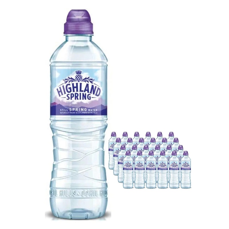 Highland Spring Still Sport Cap Water Bottle Multipack, 24 x 500 ml