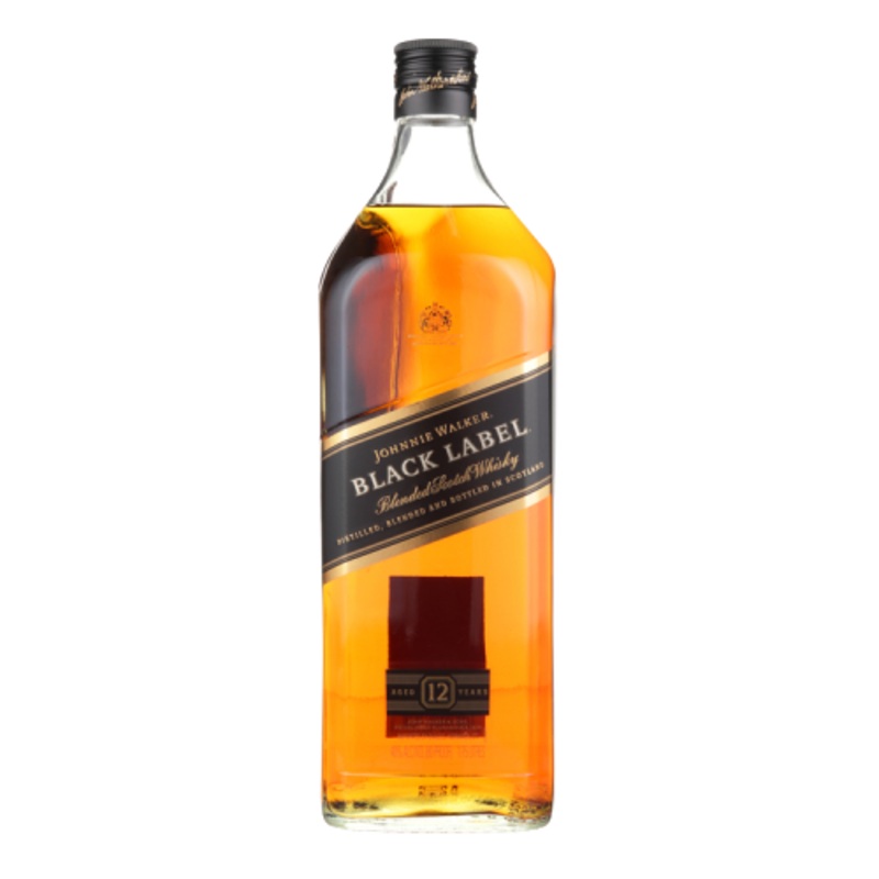 Johnnie Walker Blended Scotch Black Label 12 Yr 80 1.75 L
