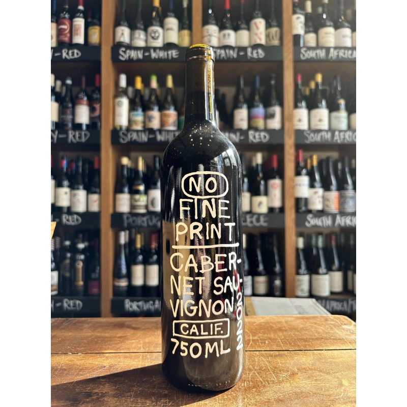 No Fine Print - California Cabernet Sauvignon