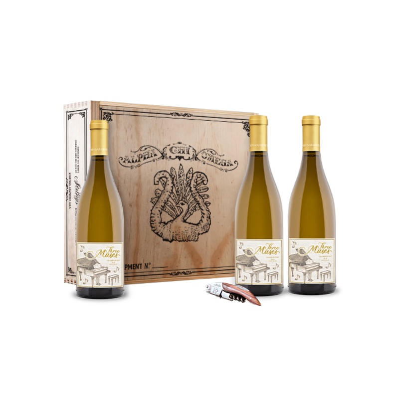 Three Muses Chardonnay Gift Box Set