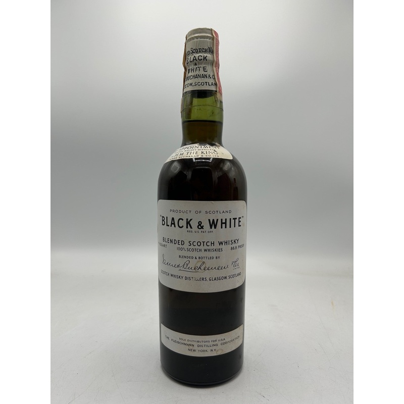 Black and White 1949 Blended Scotch Whisky U.S Import (damaged Label) 750ml 50% - Whisky