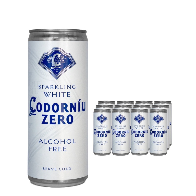 Codorniu Zero Alcohol Free Sparkling White Wine Multipack, 12 x 250 ml