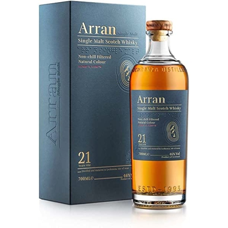Arran 21 Year Old Single Malt Scotch Whisky 70cl