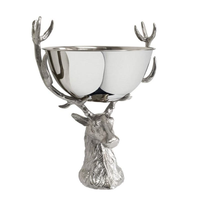 Culinary Concepts Small Punch Bowl with Stag Stand