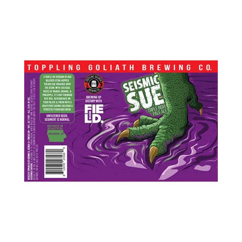Toppling Goliath Seismic Sue TIPA 4 PACK 16 OZ CANS