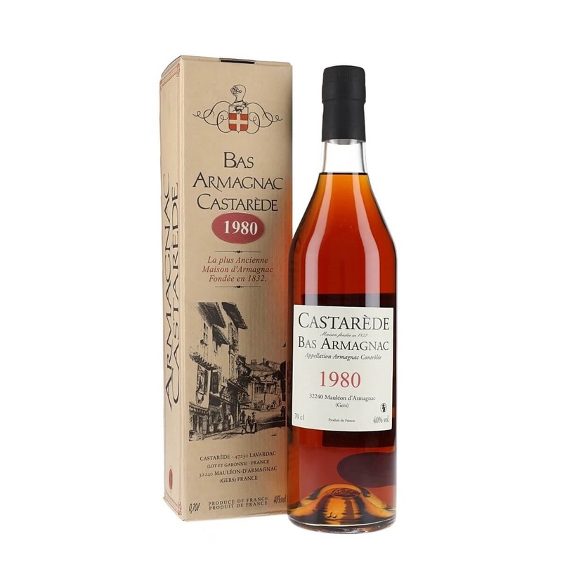 Castarede, Vintage Bas Armagnac 1980, 70cl Bottle.