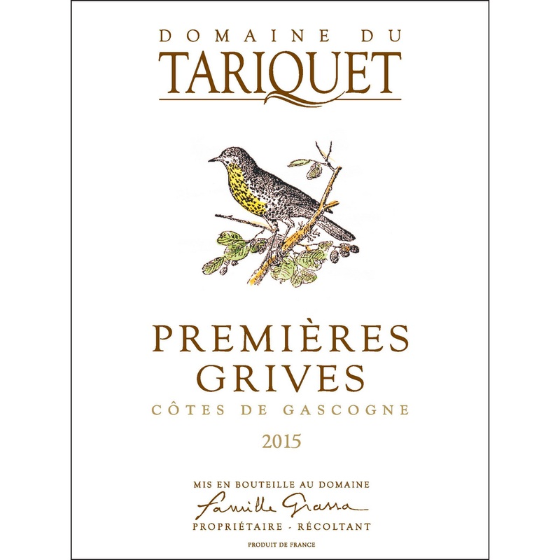 Domaine Tariquet Cotes de Cascogne Premier Grive Blanc 750ml