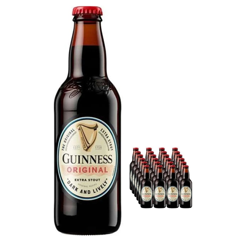 Guinness Original Extra Stout Beer Bottle Multipack, 24 x 330 ml