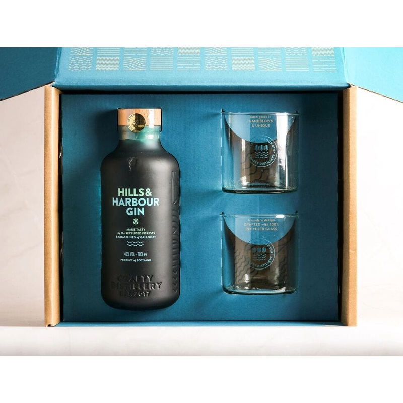 Hills & Harbour Rocks Glass Gift Set 70cl