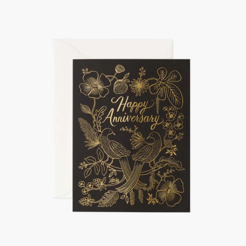 "Love Birds" Anniversary Card SINGLE