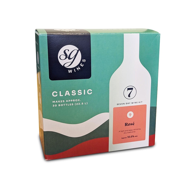 SG Wines Classic 30 Bottle 7 Day Rose Wine Kit - Rose