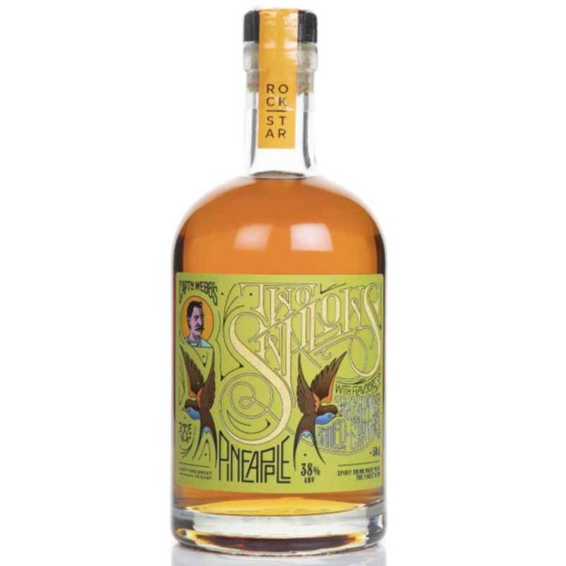 Two Swallows Pineapple & Salted Caramel Spiced Rum 50cl