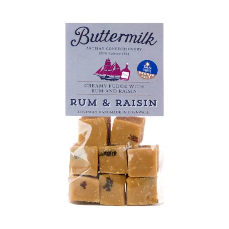 Buttermilk - Rum & Raisin Fudge 175g