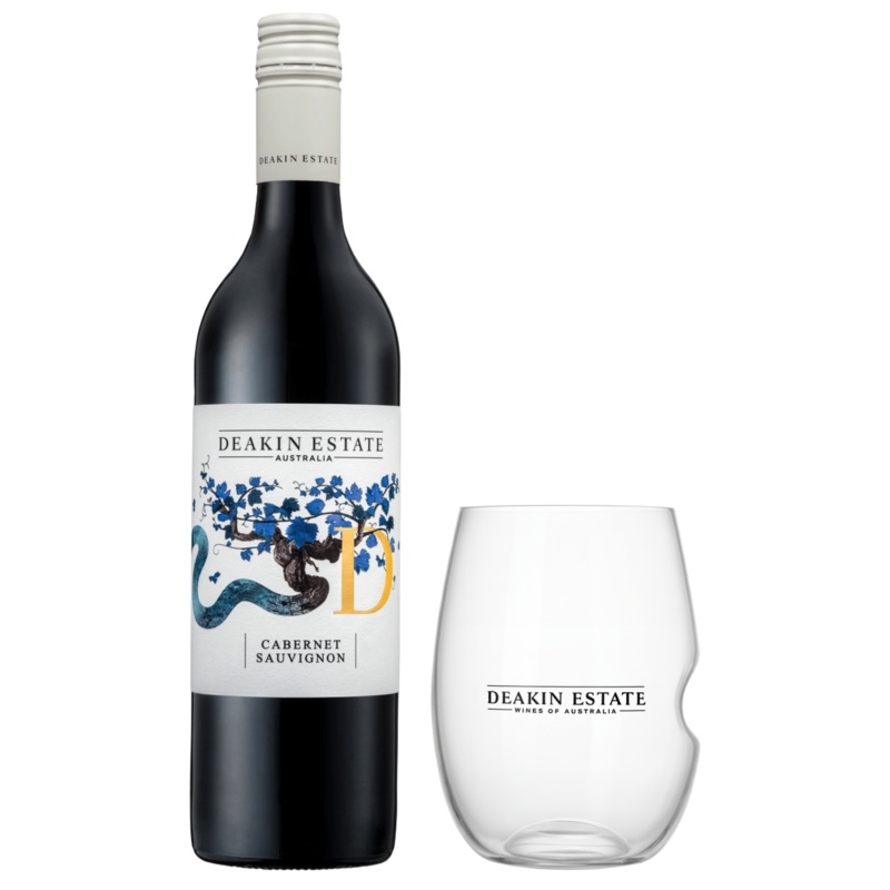 Deakin Estate Cabernet Sauvignon & Plastic Glass Tumbler 75cl