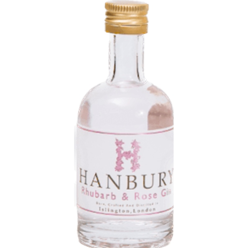 Hanbury Rhubarb & Rose Gin Miniature 5cl