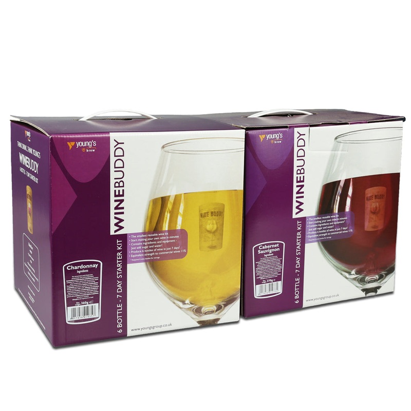 WineBuddy 6 Bottle Starter Kits - Cabernet Sauvignon & Chardonnay