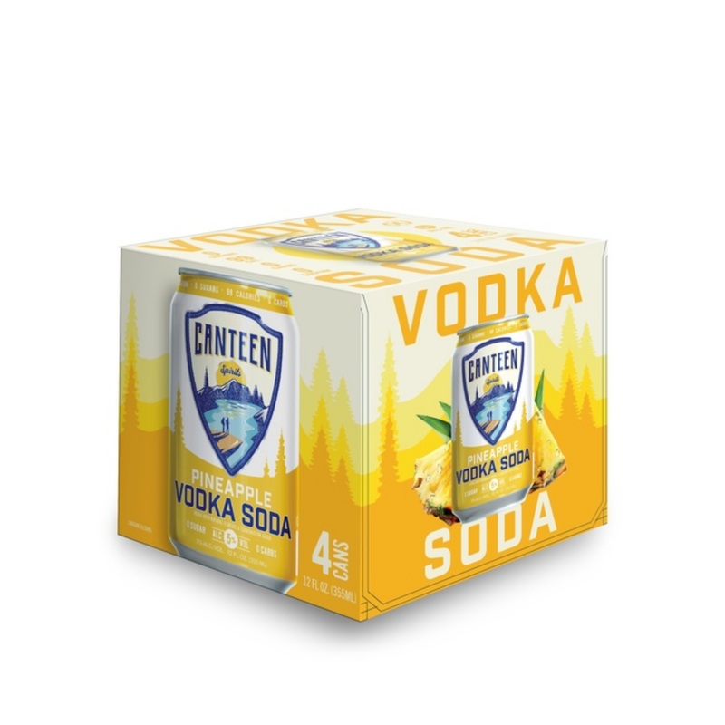 Canteen Cocktail Pineapple 4 PACK 12 OZ CANS