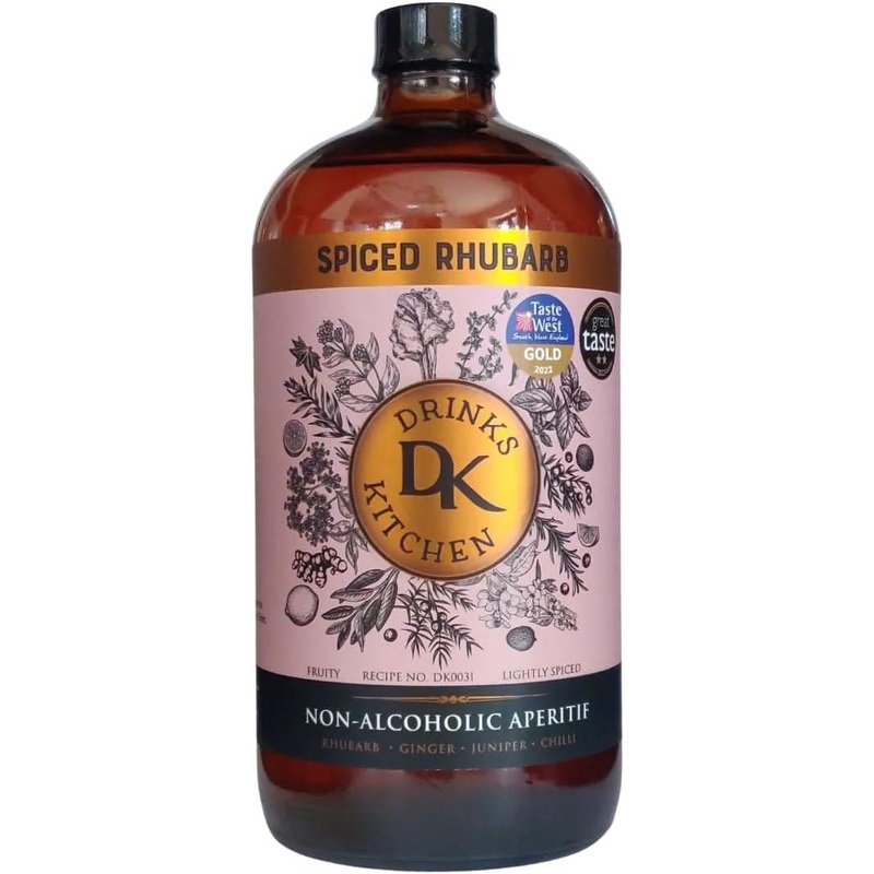 Drinks Kitchen Spiced Rhubarb Non-Alcoholic Aperitif 475ml